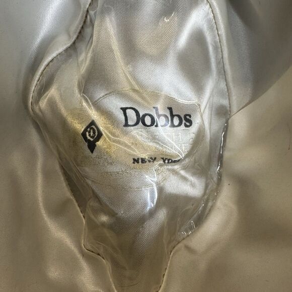 Vintage 1979 Dobbs Fifth Ave New York Fedora Hat Men's 7 1/8 Brown Fur Felt - Picture 12 of 16